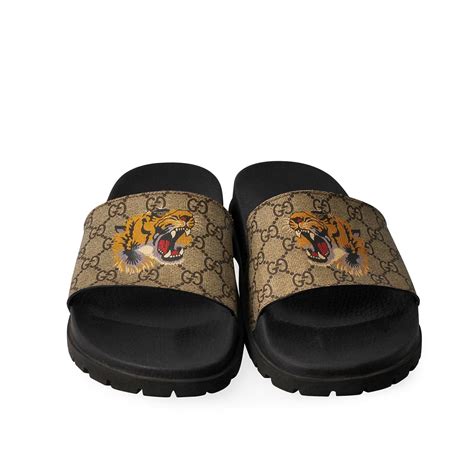 gucci slides tiger print|Gucci slide g0k00 1084.